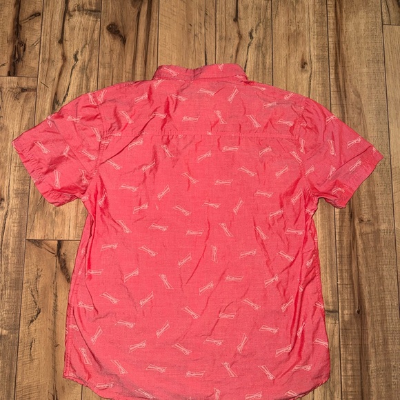 Red Budweiser button down - Picture 4 of 4